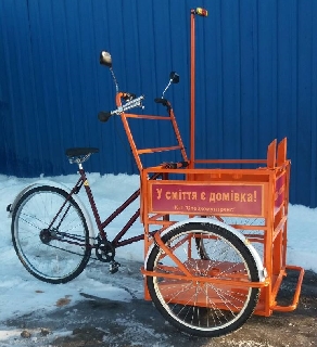 Велорикша для перевозки мусора-4